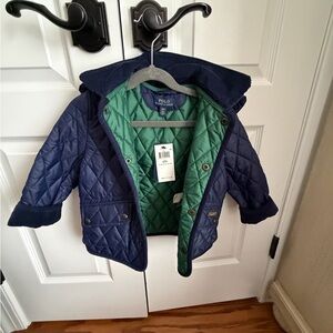 Polo by Ralph Lauren Kids Blue and Green Puffer Jacket
